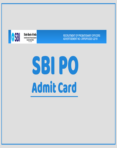 SBI PO Admit Card