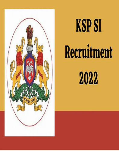 KSP SI Recruitment 2022