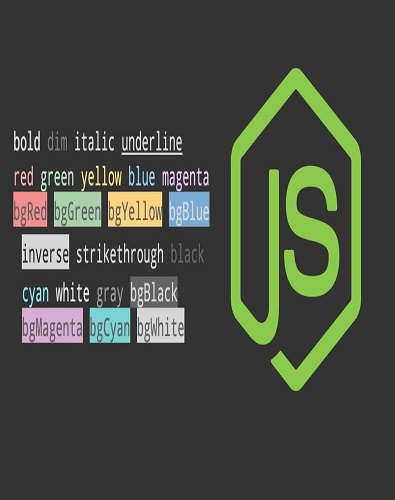 How to show colorful messages in the console in Node.js