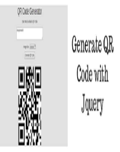 How to create a qrcode easily with jQuery